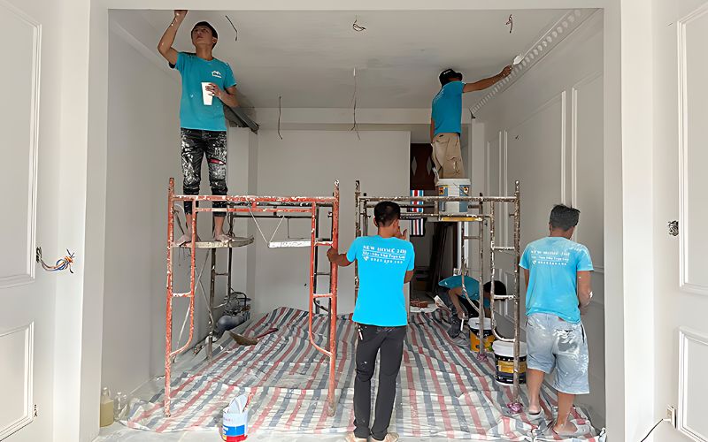 Sơn nước giúp bảo vệ bề mặt tường khỏi các tác động