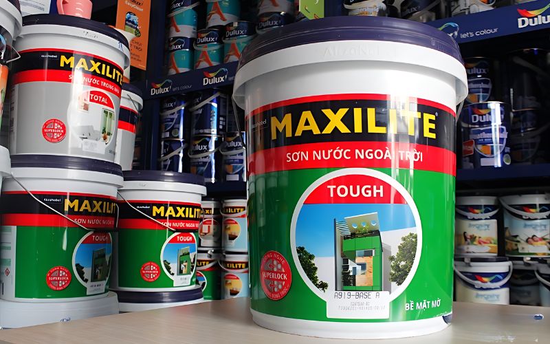 Thùng sơn 18L có thể phủ cho diện tích tường 80m2