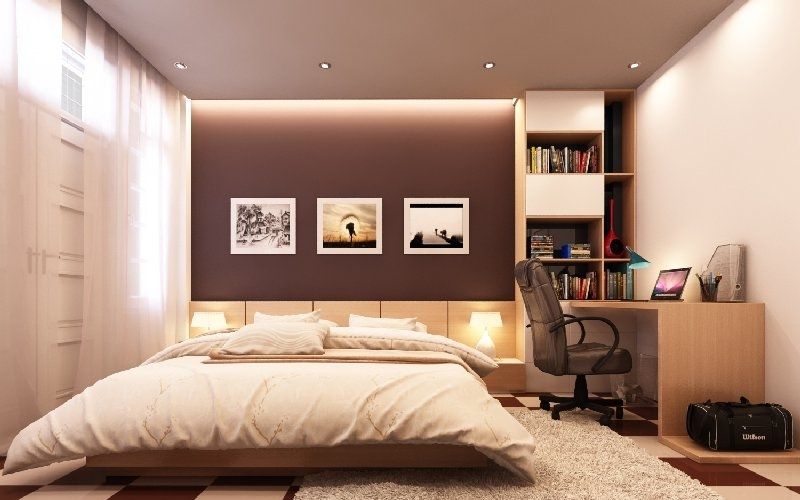 Gam màu nâu mang lại cảm giác ấm cúng cho tổng thể