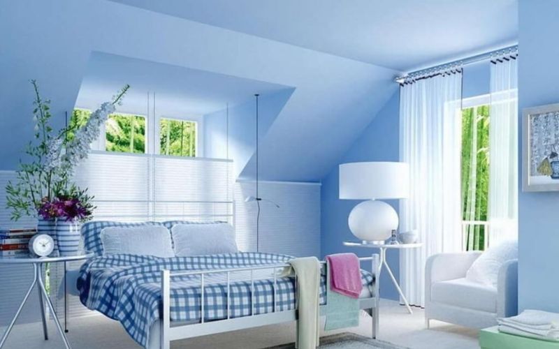 Gợi ý mẫu sơn phòng ngủ cho người mệnh Thủy