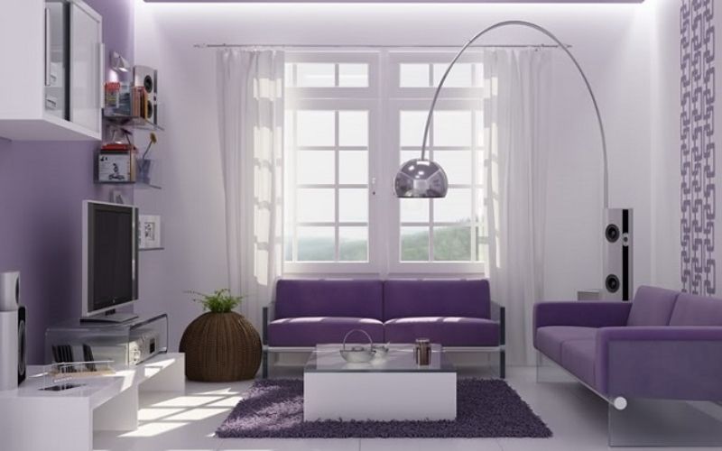 Màu sơn tím quý phái và hợp phong thủy cho mệnh Hỏa