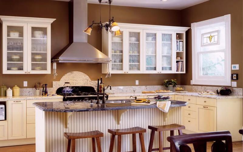 Kết hợp với ánh đèn để tạo không gian hiện đại