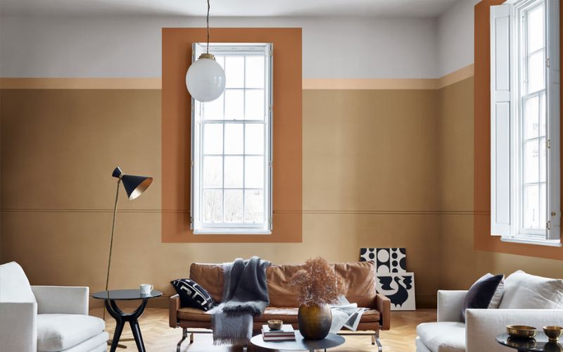 Bộ đôi nâu đất và vàng mới lạ và bắt mắt