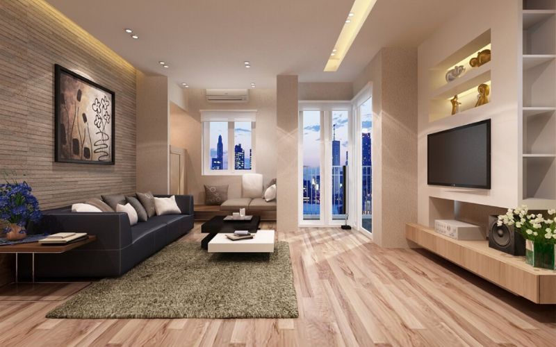 Sơn màu nâu đất và nâu nhạt tinh tế