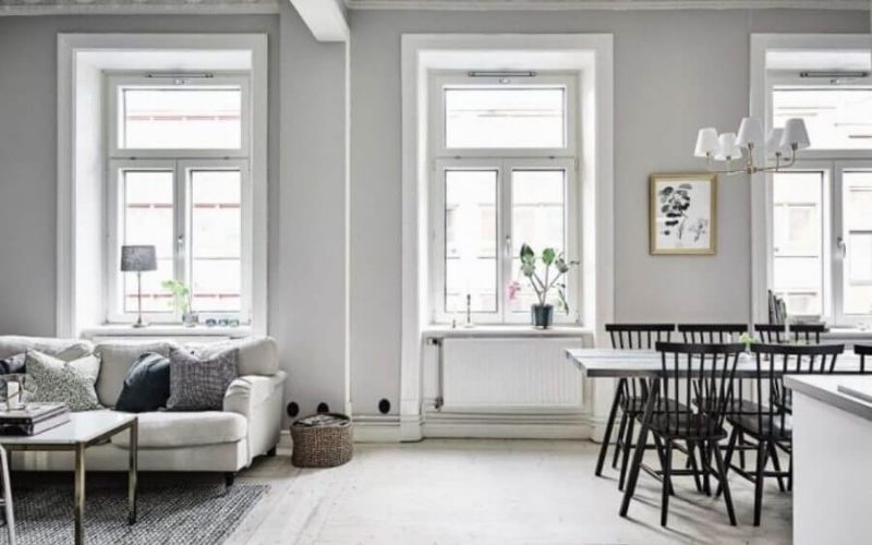 Hiệu ứng màu sơn trắng xám mới mẻ và độc đáo