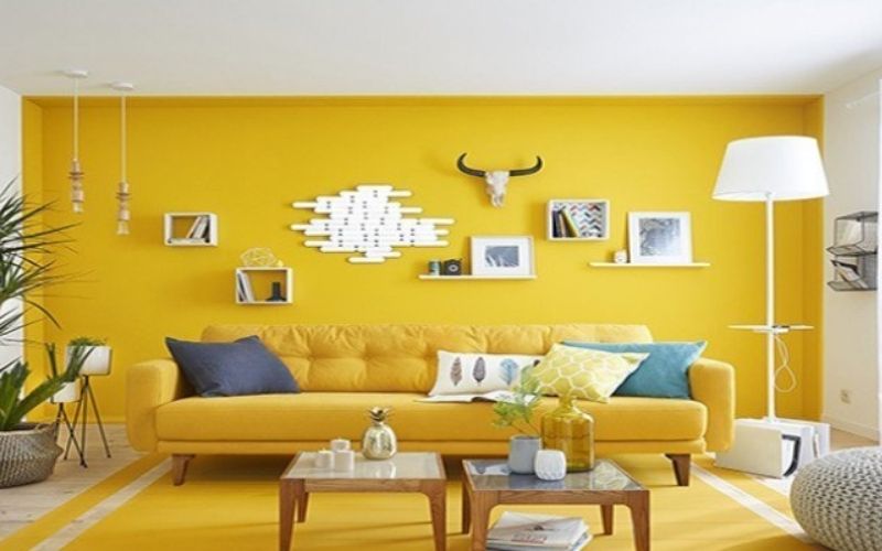 Nhà sơn màu vàng mang lại nhiều ý nghĩa tích cực