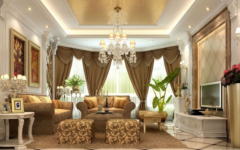 Màu sơn vàng đồng thể hiện uy quyền và quyền lực