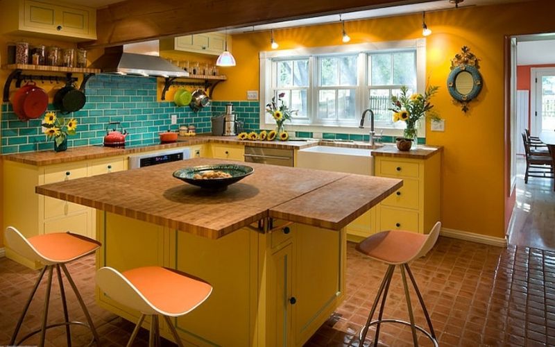 Màu sơn tránh bám bẩn cho phòng bếp